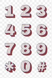 Numbers Png Retro Typography Printable Free Image By Rawpixel Com Neung Typography Printable Retro Typography Typography
