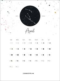 Moon Phases April 2018 Calendar Moon Calendar Moon Phases 2018 Moon Phase Calendar