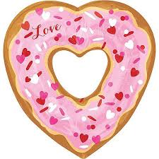 Love Donut Heart Balloon Heart Balloons Foil Balloons Balloons And More
