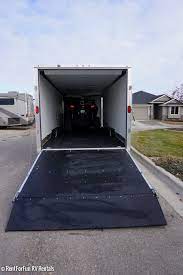 Rent a car carrier or car trailer when renting any of our trucks. 24 Ultra Light Aluminum Enclosed Trailer Rental All Purpose Car Hauler Snowmobile Rzr Or Off Road Trailer