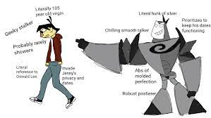 Virgin Sheldon vs Silver Chad : r/MyLifeAsATeenageRobot