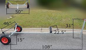 Beach Launching Boat Trolley Dolly Trailer Kayaking Kayak Rack For Truck Inflatable Kayak