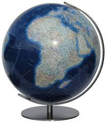 Globe Columbus Duo Azzurro Mappemonde Globe Mappemonde Globe Terrestre