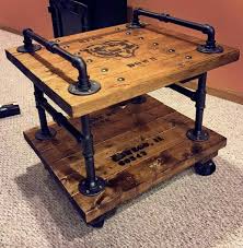 Pin By Dawn Kreiger On Man Cave Man Cave Furniture Industrial Man Cave Industrial Side Table