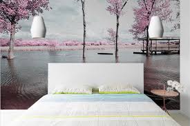 Nos idées de papier peint tendance. Papier Peint Chambre Rive De Cerisiers Izoa