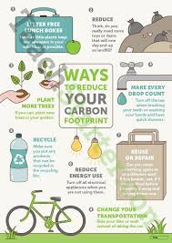 Ways To Reduce Your Carbon Footprint Poster Teaching Resource Teach Starter Footprint Poster Sustainability Activities Carbon Footprint