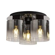 You can also shop by style, making it easier to find what you're looking for even if you're not sure what you want. Xerxes Triple Semi Flush Smoked Glass Ceiling Light Bla7593 The Lighting Superstore