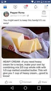 Pin By Betty Hughes On Recipes Heavy Cream Recipes Cooking And Baking Cream Recipes