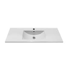 While porcelain is the most traditional material for bathroom sinks, there are many. 47 Porcelain Vanity Top With Rectangle Sink Bath Depot