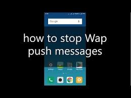 How To Stop Wap Push Messages Youtube