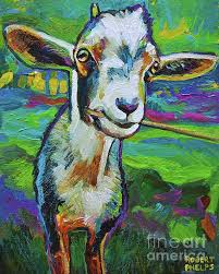 Theodore By Robert Phelps Goat Art Animal Canvas Paintings Farm Animal Painting