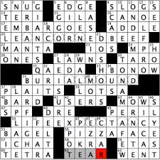 Thursday March 29 2018 Diary Of A Crossword Fiend
