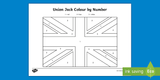 The union jack, one of the world's most recognizable flags, combines the symbols of england's mla style citation. Union Jack Flag Colour By Number Activity Sheets