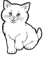 All these adorable free printable kitten coloring pages online are waiting for you to print out and color. Cute Realistic Kitten Coloring Pages The Kitten Is A New Born Little Cat This Term Is Used For Cats Under The Age Of 7 Months K Menggambar Kucing Seni Warna