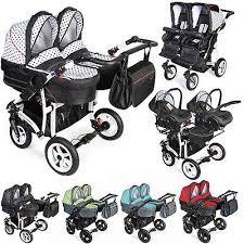 Double Dorjan Twin Tandem Duo Pram Pushchair Stroller Buggy Car Seat 2 Babies Baby Strollers Best Baby Strollers Twin Strollers Infants