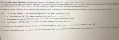 Recovers 3 out of 4 stolen computers. Solved Lojack And Insurance Companies Consider The Appli Chegg Com
