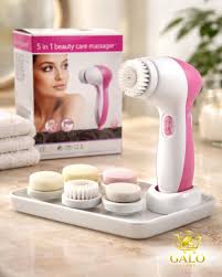 ✨ Limpieza facial profunda en casa Este cepillo facial eléctrico 5 en 1  limpia, exfolia y masajea tu piel para dejarla más suave, luminosa y  saludable. 💗 Incluye 5 cabezales intercambiables 🧼