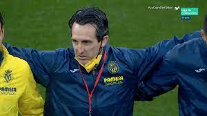 El villarreal festejando el título de la europa league al imponerse al manchester united desde los once pasos. Y9k4g8ue0ghdtm