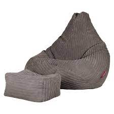 lounge pug zitzak gaming stoel fauteuil poef corduroy antraciet big bertha original nl zitzak stoelen zitzak stoelen