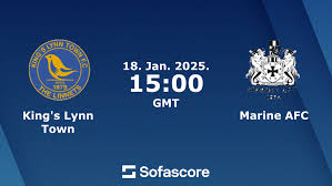 King's Lynn Town vs Marine AFC live score, H2H and lineups