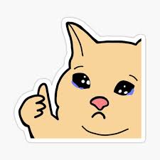 Cat Thumbs Up Stickers Redbubble Zobacz wybrane przez nas produkty dla hasła „crying cat meme: redbubble