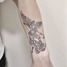 Archangel tattoo design idea with veritas banner. Pin On Ink
