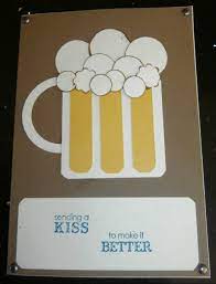 There's a stranger on the bed pretending to be you. Cheers Get Well Soon Deep Blue Crafting