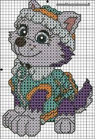 Trouvez les plus beaux coloriages et dessins de la pat'patrouille en haute résolution! Broderie Et Point De Croix Patte Patrouille Broderie Point De Croix