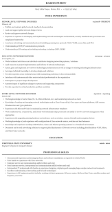 network engineer level resume sample