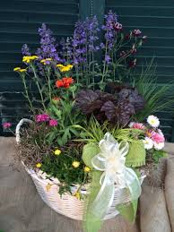 Basket Of Perennials For A Sympathy Tribute Perennials Plants Celebration Of Life