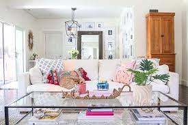 The reveal of my eclectic boho glam dining room! Boho Glam Spring Living Room