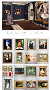 Great Art Series By Femmeonamissionsims Via Tumblr Venue Business Museum Bcg Sims 4 Ts4 Maxis Match Mm Sims 4 Sims 4 Build Sims 4 Cc Furniture