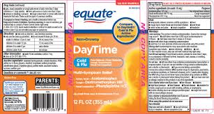 Equate Day Time Cold And Flu Multi Symptom Relief Solution