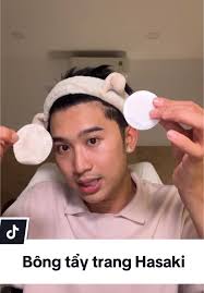 Review Bông Tẩy Trang Hasaki