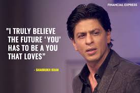 Do check the list of all srk dialogues in hindi movies. Shah Rukh Khan Ted Talk Top 5 Quotes From Bollywood S King Of Romance The Financial Express