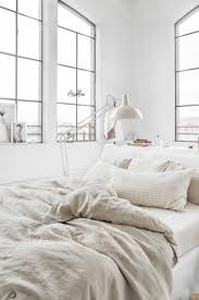 Bedroom With Big Windows And Cozy Bedding In Shades Of White And Beige Cozybedroomsmall In 2020 White Bedroom Cozy Bedroom Ideas For Couples Cozy Bedroom Design