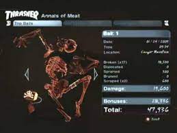 Skate 2 - All Bones Broken + My Bail Stats - Youtube