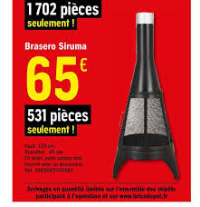 Offre Brasero Siruma Chez Brico Depot