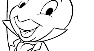 Printable jiminy cricket pinocchio coloring page. Jiminy Cricket Christmas Coloring Pages