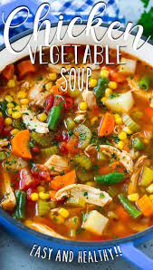 Chicken Vegetable Soup In 2021 Chicken Vegetable Soup Recipes Vegetable Soup Recipes Vegetable Soup With Chicken