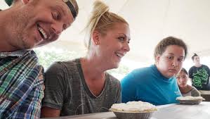 Livonia Spree Pie-Eating Contest, sponsored by the Livonia Observer