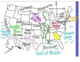 This post is called usa map with rivers and states. U S Rivers And Mountains Map By Lovin It In 3rd Tpt
