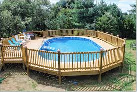 Above Ground Oval Pool Decks Ideas With Attractive Deck Plans Images Pools Above Ground Swimming Pools Pool Deck Plans Swimming Pool Decks