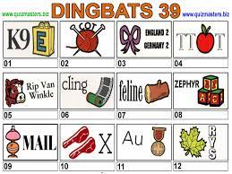 If you want some answers then scroll down to the page. Dingbats