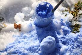 Put a few blogs of paint into ziploc bags. Snow Painting Activity Outdoor Winter Art For Kids Happy Hooligans