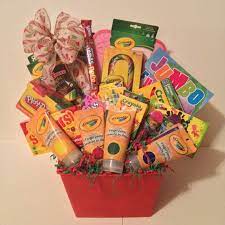 Pin By Phunnie Wunsies On A Creative Mind Diy Craft Gift Basket Kids Gift Baskets Crayola Crafts