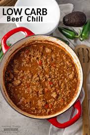 Celebrate Game Day With This Hearty Beef Chili Recipe This Low Carb Chili Recipe Is Full Of Flavor Per Low Carb Chili Low Carb Chili Recipe Beef Chili Recipe