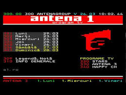 Vezi tv online live si emisiuni preferate de la antena 1, antena stars , antena 3, happy channel, zu tv, plus multe alte canale speciale! Antena 1 Teletext 26 03 2021 Youtube