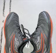 JAZBA Court Sneakers Lizardo 1X SIZE 10 US Gray / Orange