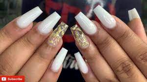 You can get a cool manicure with very simple steps. Acrylic Simple Nails Nails Tutorial Youtube